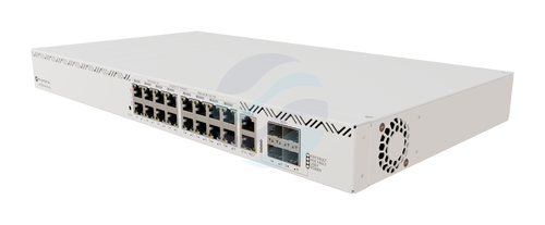 Mikrotik CRS320-8P-8B-4S+RM Switch gigabitowy 16x 10/100/1000Mbps, 8x PoE+ (af/at), 8x PoE++ (bt), 4x 10G SFP+, 2x 800MHz... 1