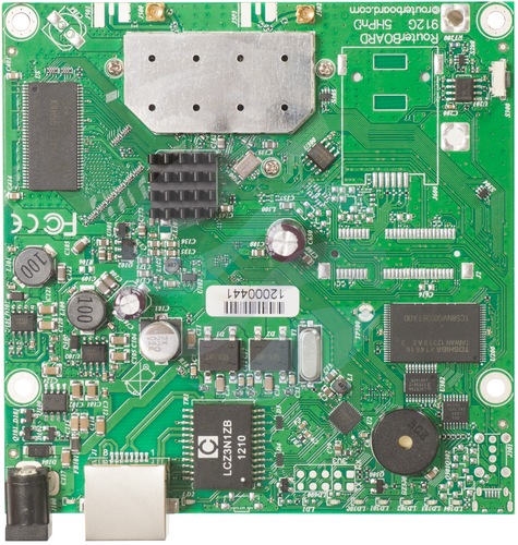Mikrotik RB911G-5HPnD Płyta RouterBOARD Wi-Fi 5GHz 802.11a/n High Power, 1x 10/100/1000Mb/s, 600MHz, RAM 64MB, 2x MMCX... 1