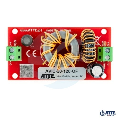 ATTE POWER AVIC-50-120-OF Izolowany moduł do zasilania rejestratora 12V 1