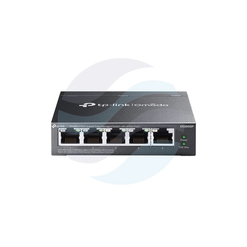 TP-Link ES205GP Switch gigabitowy PoE Omada 4x 10/100/1000Mbps 802.3af/at, 1x 10/100/1000Mbps Uplink, 65W, metal 1