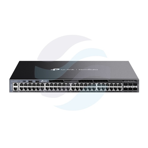 TP-Link SG6654X Switch gigabitowy zarządzalny L3 Omada stackowalny 48x Gigabit, 6x SFP+ 10G, IGMP, 2x USB 2.0, 1x RJ45 konsola, USB-C, Rack 19", Campus, metal 1