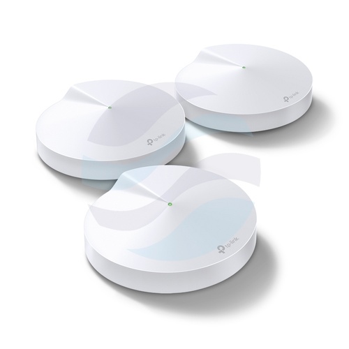 TP-Link Deco M9 Plus Router / Access Point stojący Wi‑Fi AC2200, Mesh Tri‑Band, 400/867/867Mb/s, 2,4GHz/5GHz/5GHz, 2x Gigabit, biały (3‑pack) 1