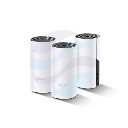 TP-Link Deco P9 Router / Access Point stojący Wi‑Fi AC1200 + PLC AV1000, Mesh Hybrid, 300/867Mb/s, 2,4GHz/5GHz, 2x Gigabit, biały (3‑pack) 1