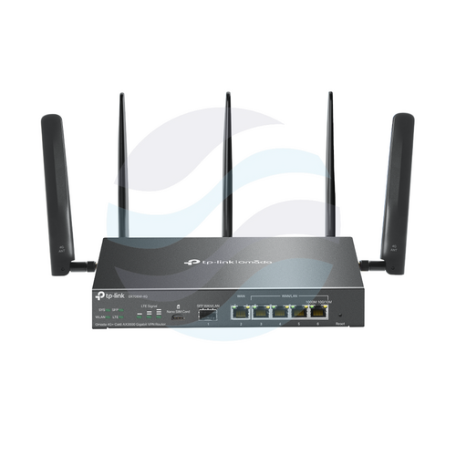 TP-Link ER706W-4G Router VPN Omada 4G+ Cat6, Wi-Fi 6 AX3000 574/2402Mb/s 2.4/5GHz, Nano SIM, 5x GIGABIT LAN, 1x GIGABIT WAN 1