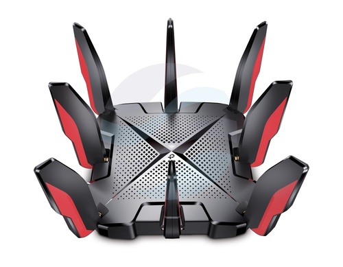TP-Link Archer GX90 Router gamingowy Wi-Fi 6 AX6600, 3-pasmowy 574/1201/4804Mb/s, pasmo dla graczy, 8x anten, OFDMA/MU-MIMO, 1x 2.5Gb/s WAN/LAN, HomeCare, czarny 1