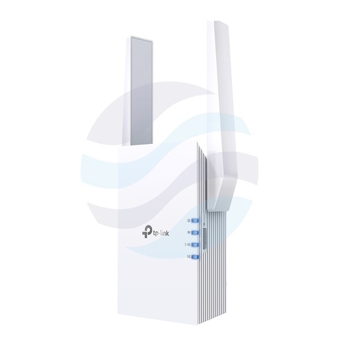 TP-Link RE605X Wzmacniacz sygnału Wi‑Fi 6 AX1800, 574/1201Mb/s, 2.4/5GHz, 1x Gigabit RJ45, OneMesh/Mesh, tryb Repeater/AP, biały 1