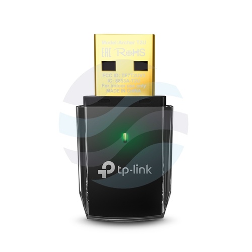 TP-Link Archer T2U Karta sieciowa USB Wi‑Fi AC600, 150/433Mb/s, 2.4/5GHz, USB 2.0, dwupasmowa, mini, czarna 1