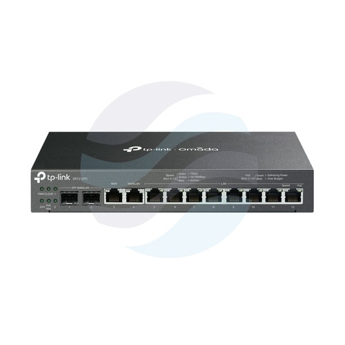 TP-Link ER7212PC Router VPN Omada 3w1 z PoE, 12x GIGABIT (8x PoE+ 110W), 2x SFP WAN/LAN, 1x WAN RJ45, Omada SDN 1