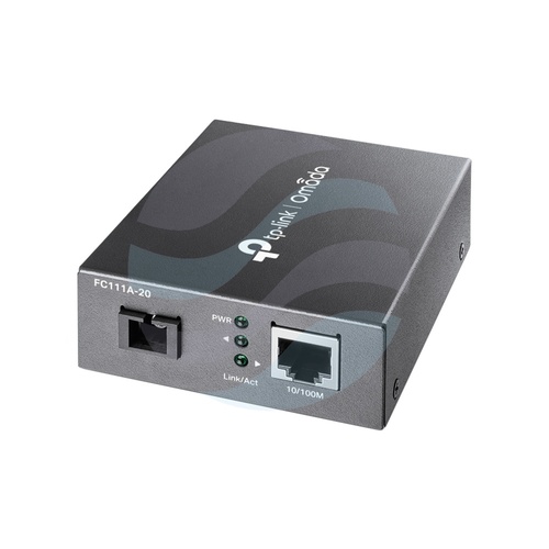 TP-Link TL-FC111A-20 Media konwerter WDM 10/100Mb/s, 1x RJ45, 1x SC singlemode 1550nm TX/1310nm RX, do 20km 1