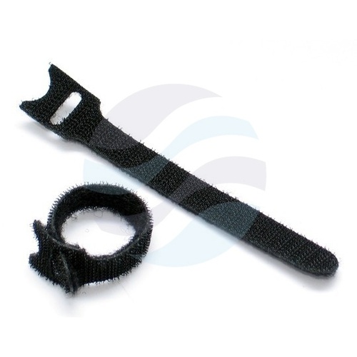 Opaska kablowa rzepowa dwustronna, długość 180mm, czarna 1