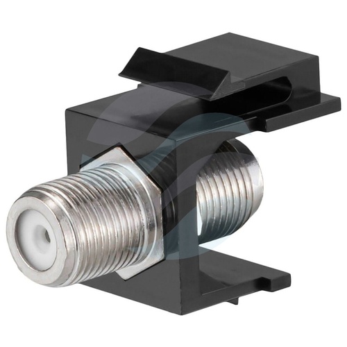 Adapter keystone z łącznikiem F (10szt.), czarny 1
