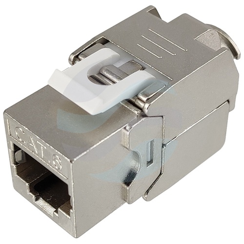 Moduł keystone RJ45 STP kat.6 beznarzędziowy, metalowy, slim 1