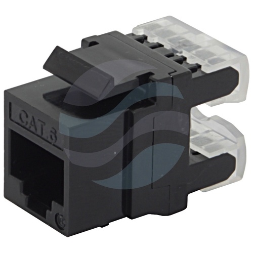Moduł keystone RJ-45 kat.6 UTP, narzędziowy LSA/IDC, czarny plastik 1