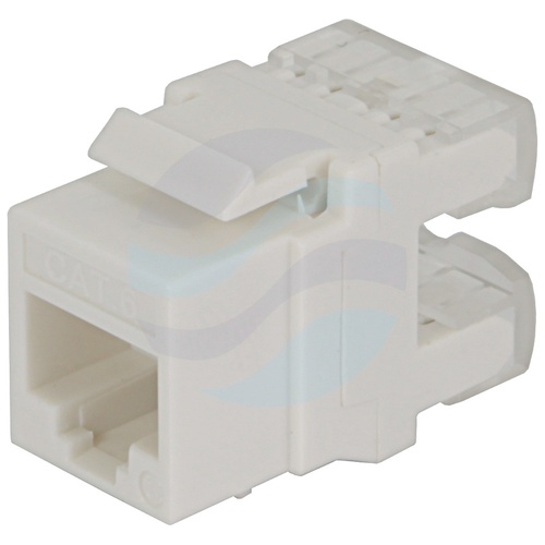Moduł keystone RJ-45 kat.6 UTP, narzędziowy LSA/IDC, biały plastik, szerokość 18mm 1