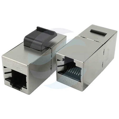 Łącznik modularny Keystone RJ-45 STP kat.5e, 2x gniazdo RJ45, ekranowany 1