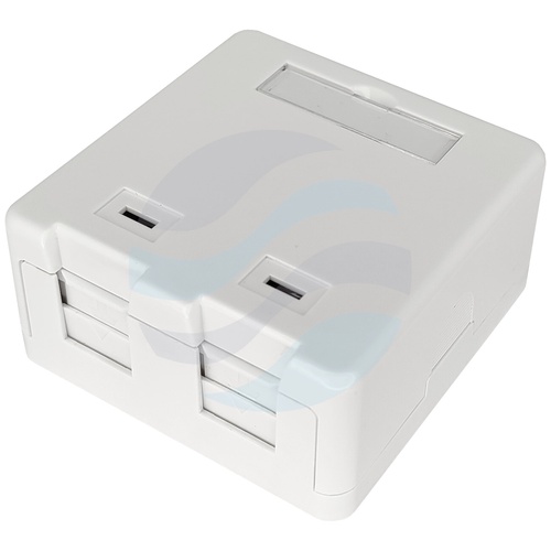 Gniazdo natynkowe modularne na 2 moduły keystone 1