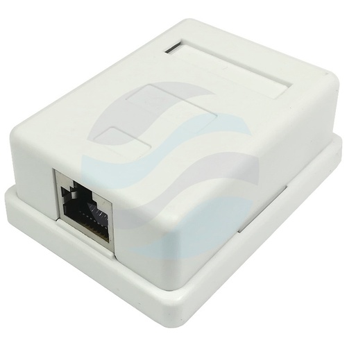 Gniazdo natynkowe ekranowane STP 1x RJ45 kat.6 zintegrowane 1