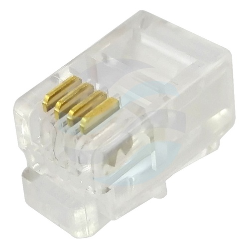 Wtyk RJ9 Złącze modularne 4p/4c nieekranowane - opak. 100szt. 1