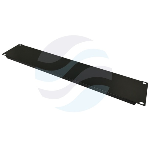 Panel maskujący / zaślepiający Rack 19" 2U, czarny 1