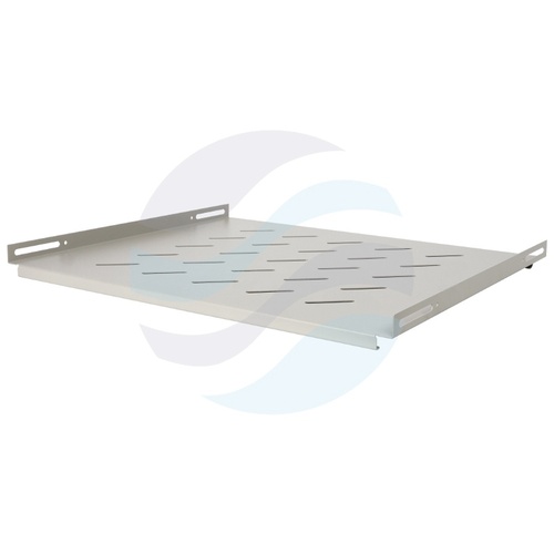 Półka stała 19" 1U 420mm, montaż czteropunktowy (bok), do szaf wiszących 600mm, udźwig 60kg, szara 1