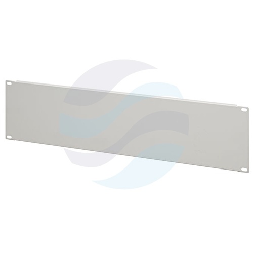 Panel maskujący / zaślepka Rack 19" 3U, mocowanie do szyn rackowych, stal, wym. 485x135mm, szary 1