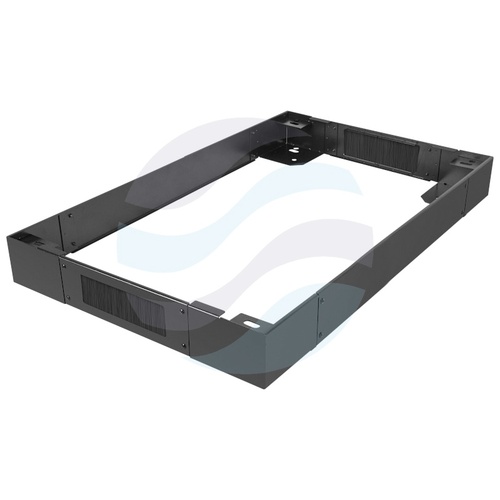 LANBERG CK01-60-B Cokół stalowy do szaf Rack 19" 600x1000mm, wys. 100mm, 2x przepust kablowy, do szaf FF01/FF02, czarny 1