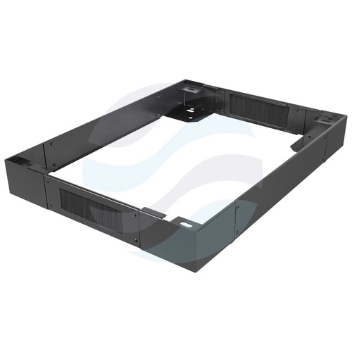 LANBERG CK01-66-B Cokół stalowy do szaf Rack 19" 600x600mm, wys. 100mm, 2x przepust kablowy, do szaf FF01/FF02, czarny 1