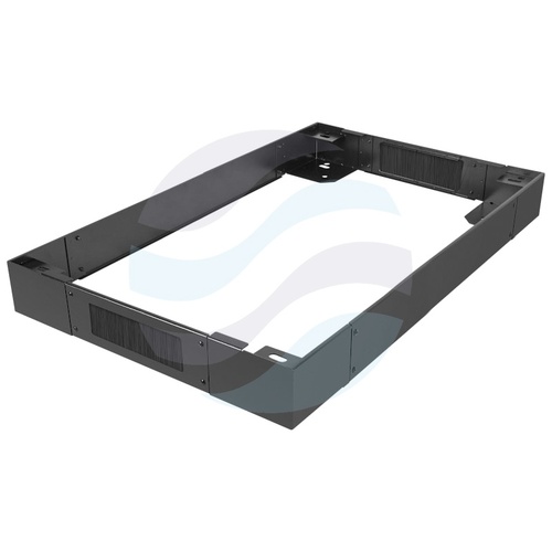 LANBERG CK01-68-B Cokół stalowy do szaf Rack 19" 600x800mm, wys. 100mm, 2x przepust kablowy, do szaf FF01/FF02, czarny 1