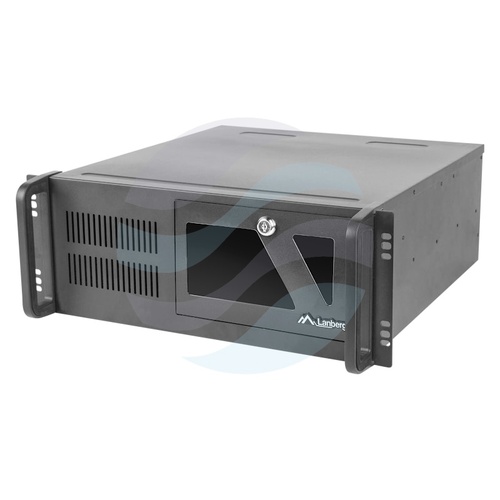 LANBERG SC01-4504-10B Obudowa serwerowa ATX, Micro-ATX, Mini-ATX, 7x SSD/HDD 3.5", 1x SSD/HDD 2.5", 3 wentylatory, USB 2.0, 450x430x177mm, Rack 19" 4U, metalowa, czarna 1