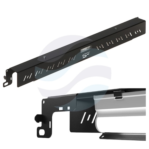 Panel oświetleniowy LED Rack 19" 1U 5W 405lm 6500K, przełącznik ON/OFF, 220-240V, IP20, zakres -20°C do +45°C, czarny 1