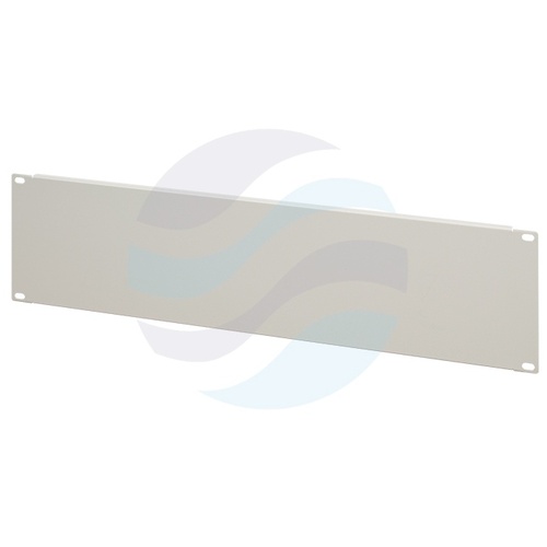Panel maskujący / zaślepiający Rack 19" 3U, stal, szary 1