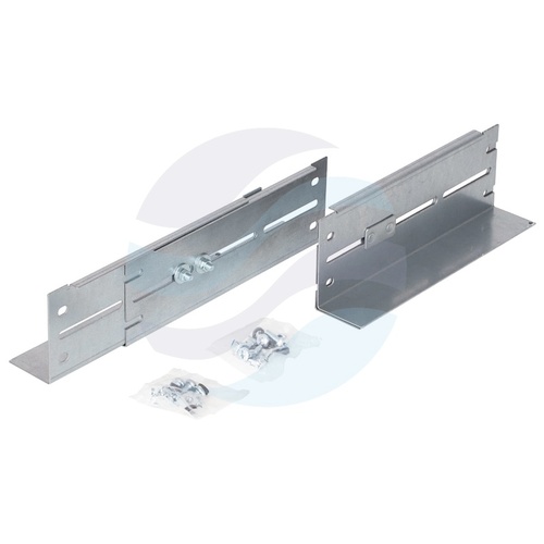 Szyny montażowe 2U do szafy Rack 19" regulowane 250-450mm, nośność 80kg, srebrne 1