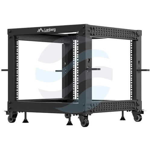 LANBERG OR01-6109-B Stelaż / Rama szafy rack 19" 42U 600x1000, regulowana głębokość 550-790mm, do 600kg, Open Frame Rack, szara 1