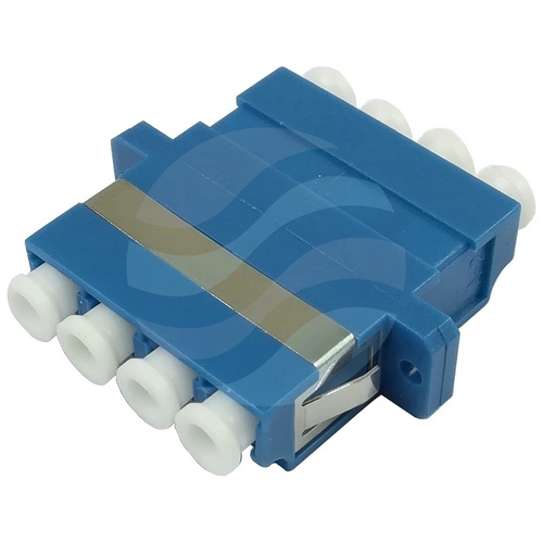 Adapter światłowodowy LC/UPC Quad, niebieski 1