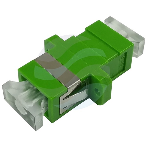 Adapter światłowodowy SC/APC SM Simplex zaślepka transparentna 1