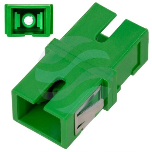 Adapter światłowodowy SC/APC SM Simplex, SLIM - bez kołnierza 1