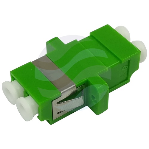 Adapter światłowodowy SM LC/APC, duplex, zielony 1