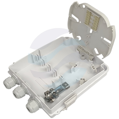 Tracom TR-FTTXODU-3IN-8S Przełącznica/mufa FTTH 12 włókien 8x SC Simplex / LC Duplex, IP65 1