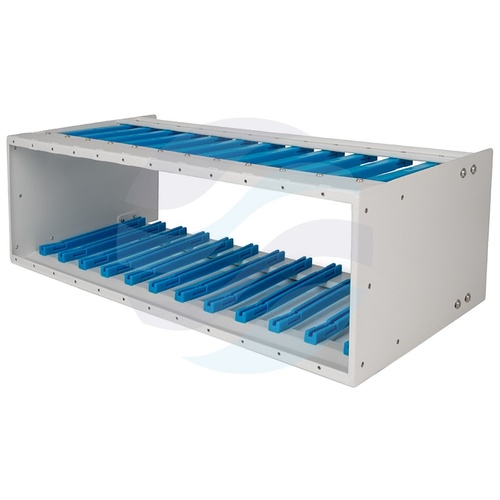 Tracom VERTICAL Przełącznica modułowa 19" 3U max. 144J, max. x12 modułów kasetowych, metalowa, szara 1