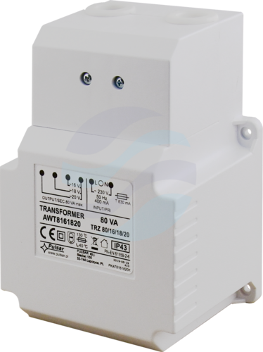 PULSAR AWT8161820 Transformator AC/AC TRZ 80VA/16V/18V/20V 1