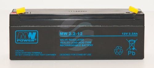 MW Power MW Akumulator AGM 2,2Ah/12V (178*34*66mm) Fast-on 187 (T1) 1