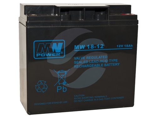MW Power MW Akumulator AGM 18Ah/12V (181*77*167mm) śruba M5 (T13) 1