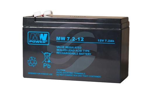 MW Power MW Akumulator AGM 7,2Ah/12V (151*65*100mm) Fast-on 187 (T1) 1