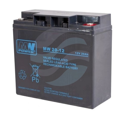 MW Power MW Akumulator AGM 20Ah/12V (181*77*167mm) śruba M5 (T13) 1
