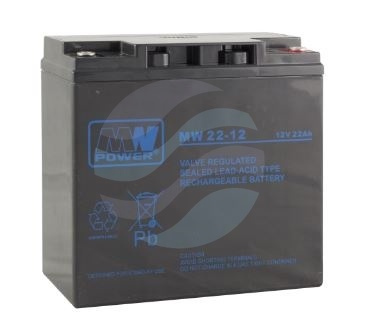 MW Power MW Akumulator AGM 22Ah/12V (181*76*167mm) śruba M6 (T16) 1