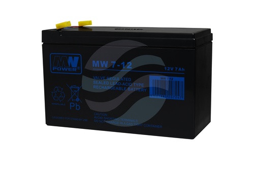 MW Power MW Akumulator AGM 7Ah/12V (151*65*100mm) Fast-on 187 (T1) 1