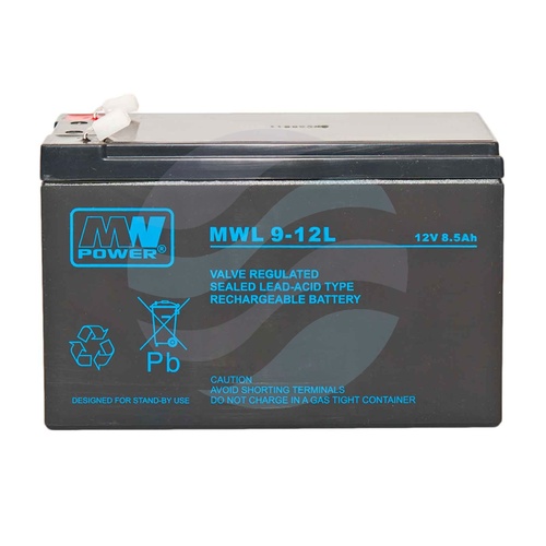 MW Power MWL Akumulator AGM 9Ah/12V (151*65*94mm) Fast-on 250 (T2) 1