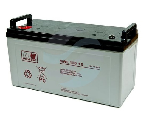 MW Power MWL Akumulator AGM 120Ah/12V (406*173*236mm) śruba M8 (T60) 1