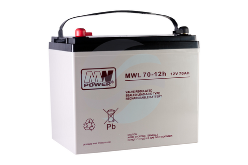 MW Power MWL Akumulator AGM 70Ah/12V (260*168*211mm) śruba M6 (T16) 1