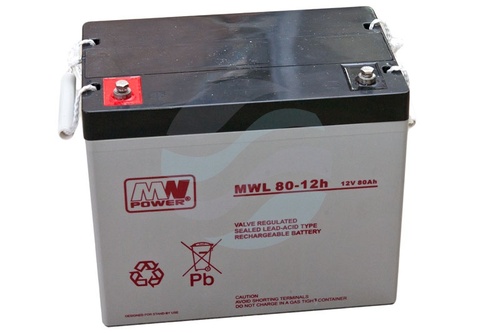 MW Power MWL Akumulator AGM 80Ah/12V (260*168*211mm) śruba M6 (T16) 1